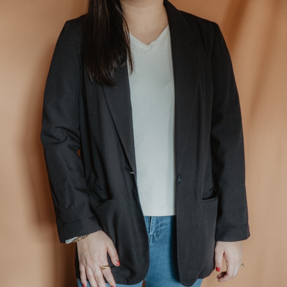 Sag Harbor Black cardigan/Blazer